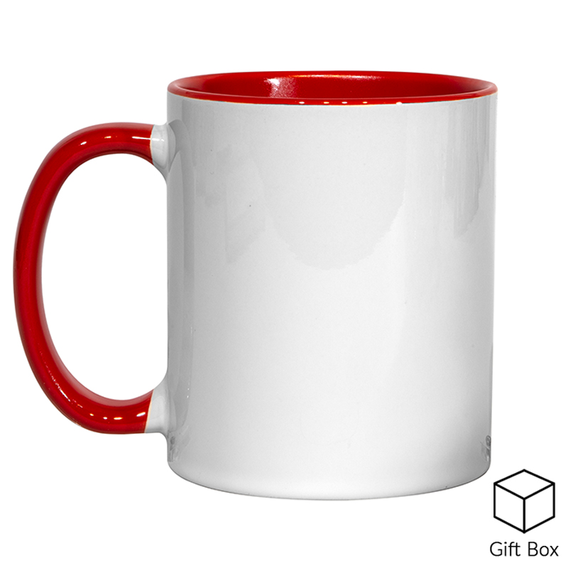 Red Inner & Handle Mug - 11oz