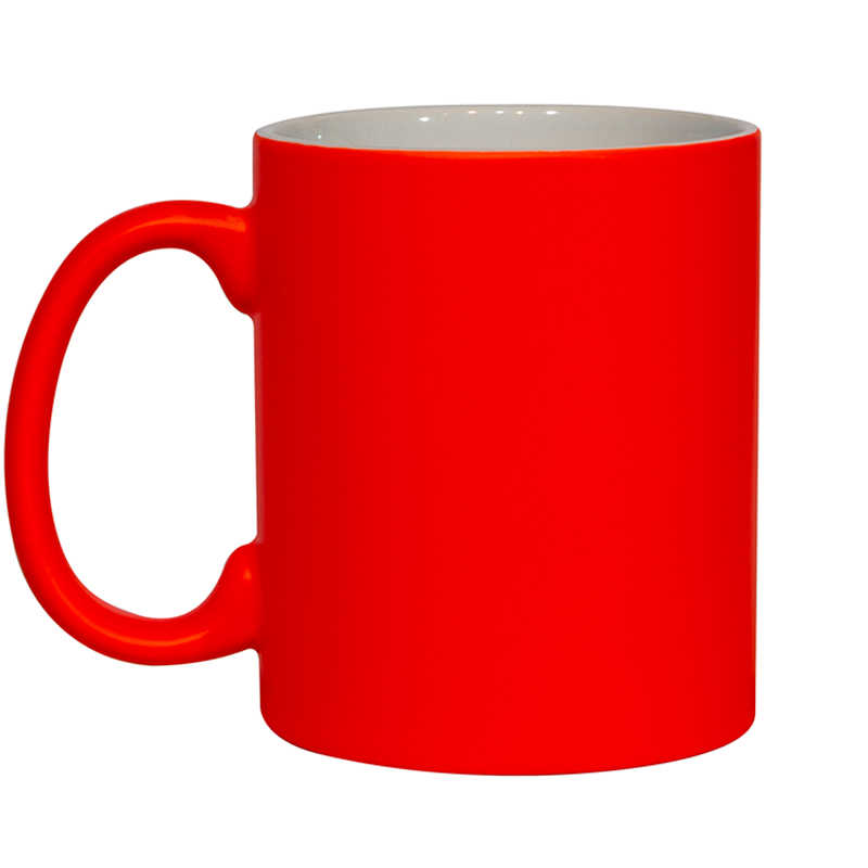 Fluorescent Orange Matt Mug - 11oz