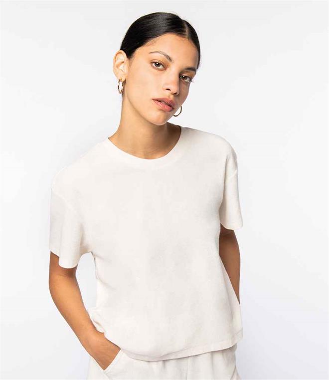 NATIVE SPIRIT LADIES TERRY TOWEL T-SHIRT