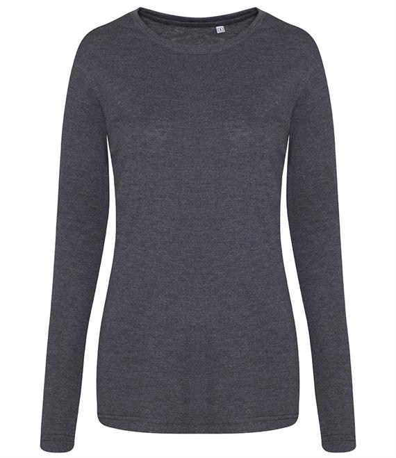 AWDIS GIRLIE LONG SLEEVE TRI-BLEND T-SHIRT - Image 5