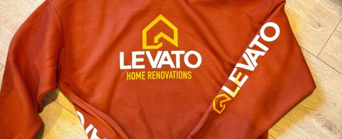 Custom workwear Liverpool branded hoodie for construction company