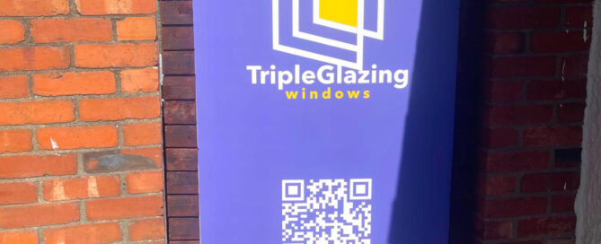 triple glazing windows sign board london dibond business signage installed west london printx sign makers