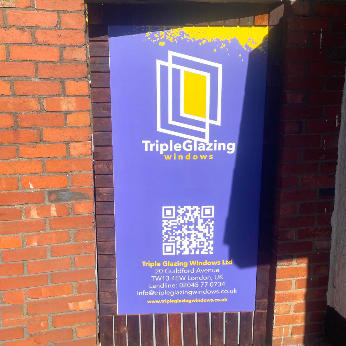 sign-maker-london triple glazing windows sign board london dibond business signage installed west london printx sign makers